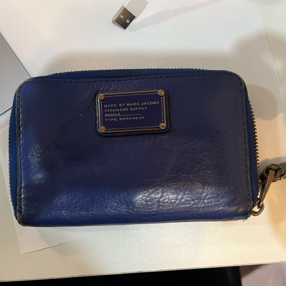 Marc by Marc Jacobs Royal Blue Leather Wallet